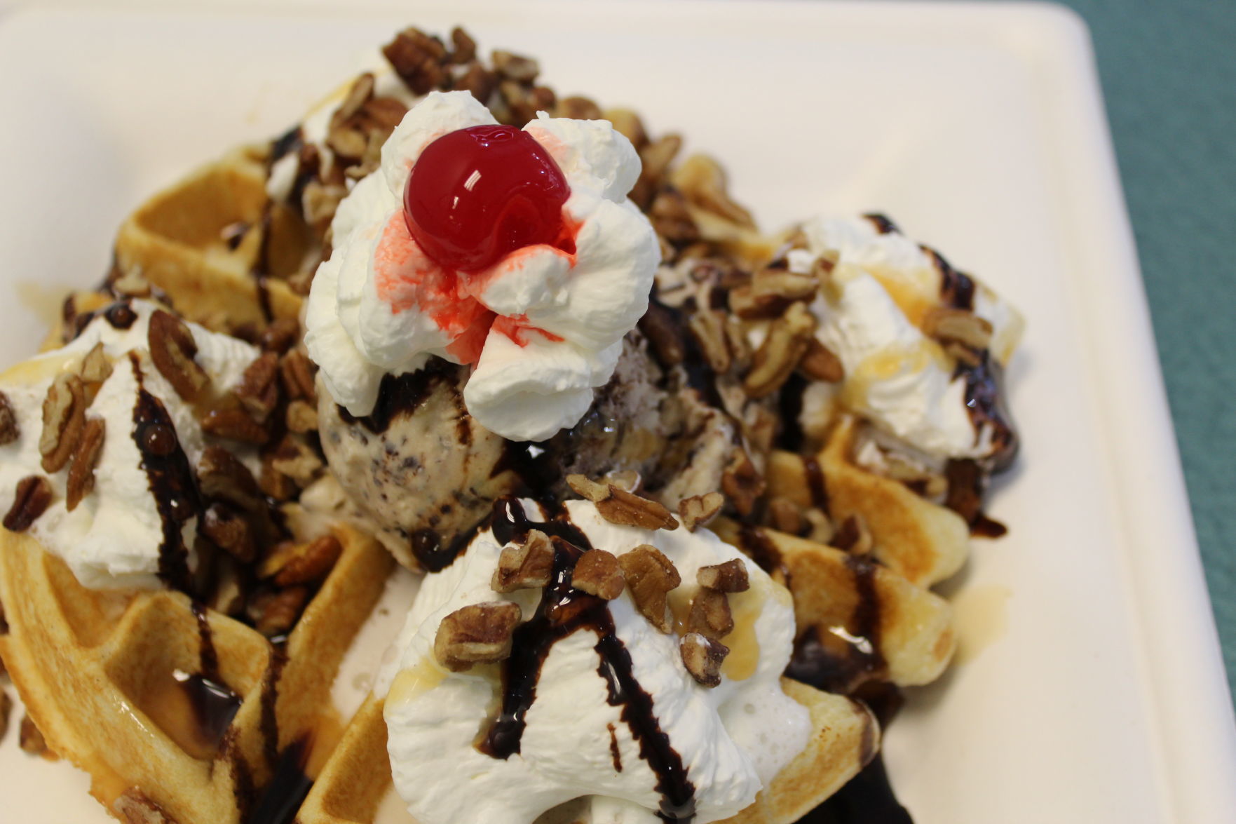 Build Your Own Belgian (This S!@#$ Just Got Serious Ice cream, chocolate fudge, whipped cream, walnuts and cherry) .JPG